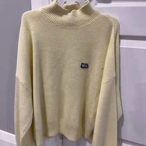 Yellow mock neck sweater